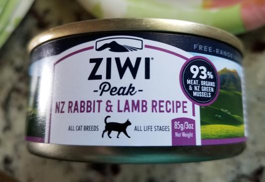 Ziwipeak rabbit and lamb cat 2024 food discontinued