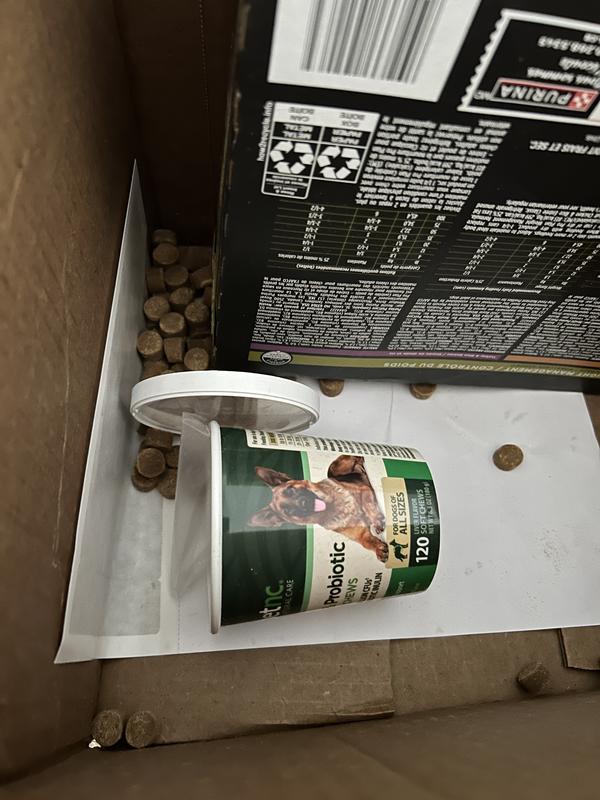 This is just after opening the Chewy shipping box