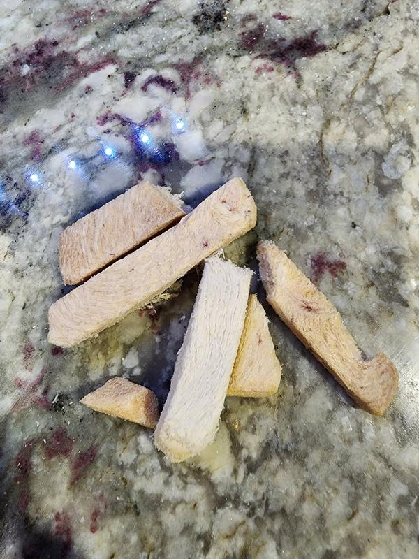 A variety of chunk sizes, easy to peel apart/resize.