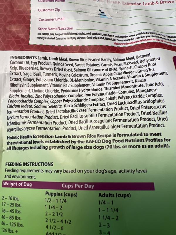 Wholesome ingredients