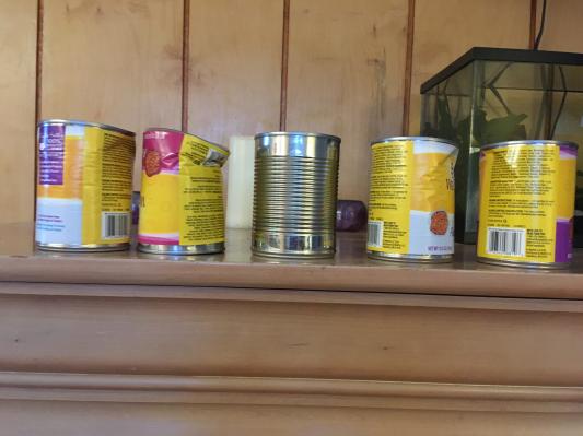 dented and no labels