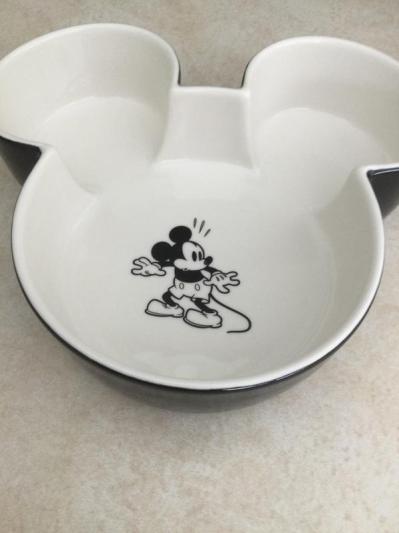 DISNEY Mickey Mouse Ceramic Dog & Cat Bowl, Black, Medium: 6 cup ...