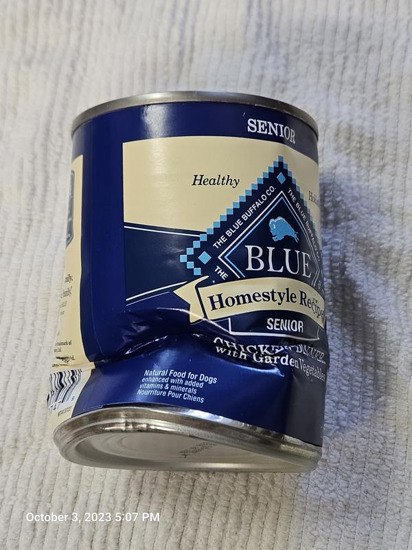 Blue senior canned outlet dog food