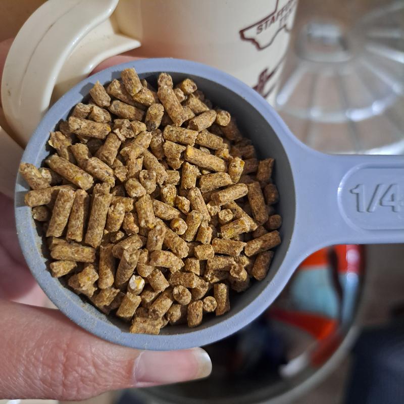 Feed size and shape.