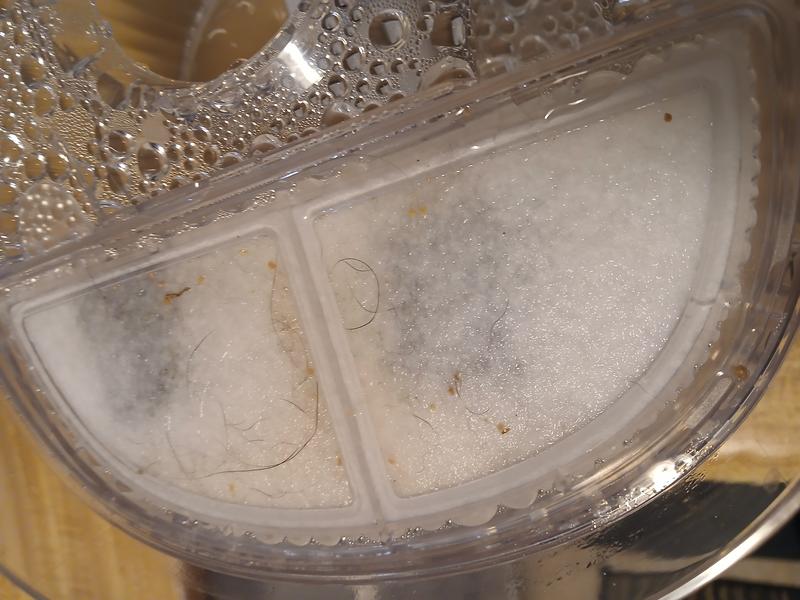 Filter catches the gunk.