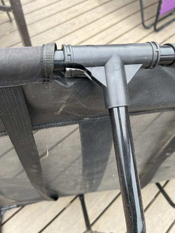 Broken connector from rough play