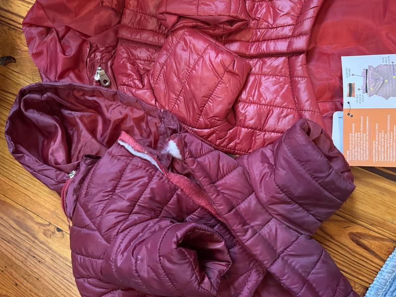Medium red coat, old and new