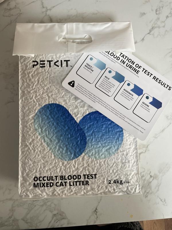 Bag of litter with color sheet