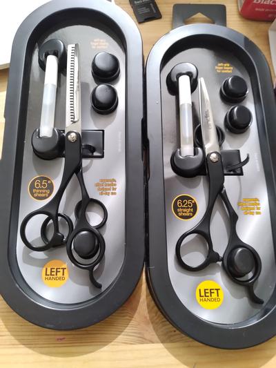 Both pairs clearly marked as left-handed