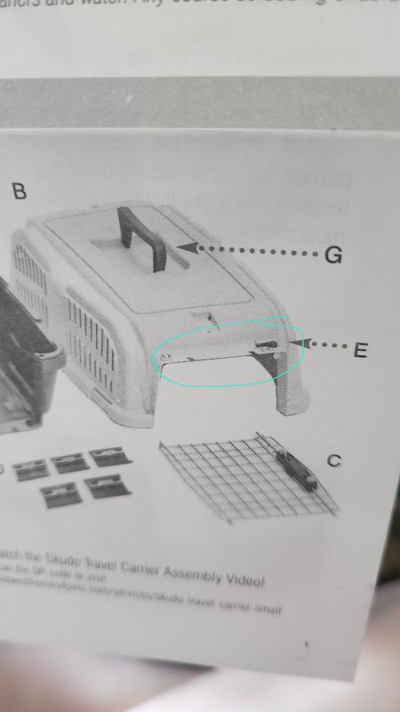 Hinges pictured on manual but not on actual product