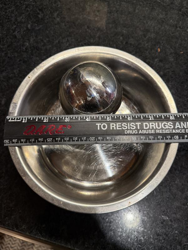 8 inch dog food bowl with the large Dog Hog in it.