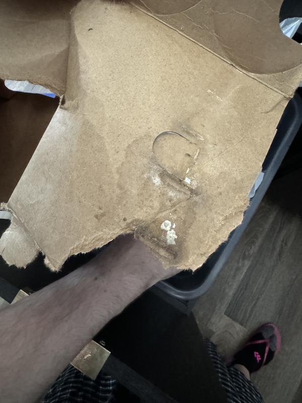 Mould on the inner side of the wrapping