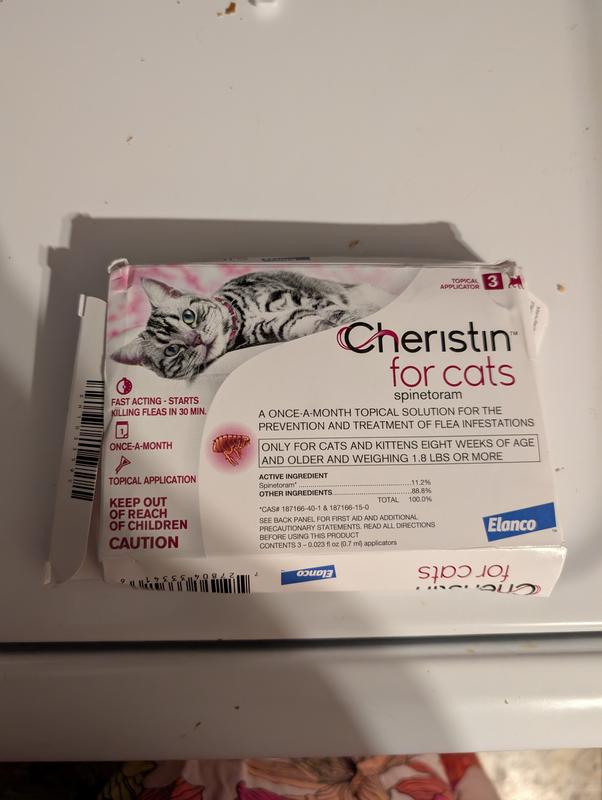Cheristin Flea Treatment Topical For Cats Over lbs Chewy