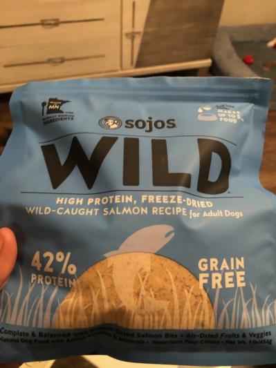 Discontinued SOJOS Wild Caught Salmon Recipe Grain Free Freeze Dried Raw Dog Food 1 lb bag Chewy
