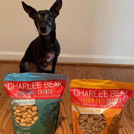 Charlee bear dog treats with cheese & egg sales