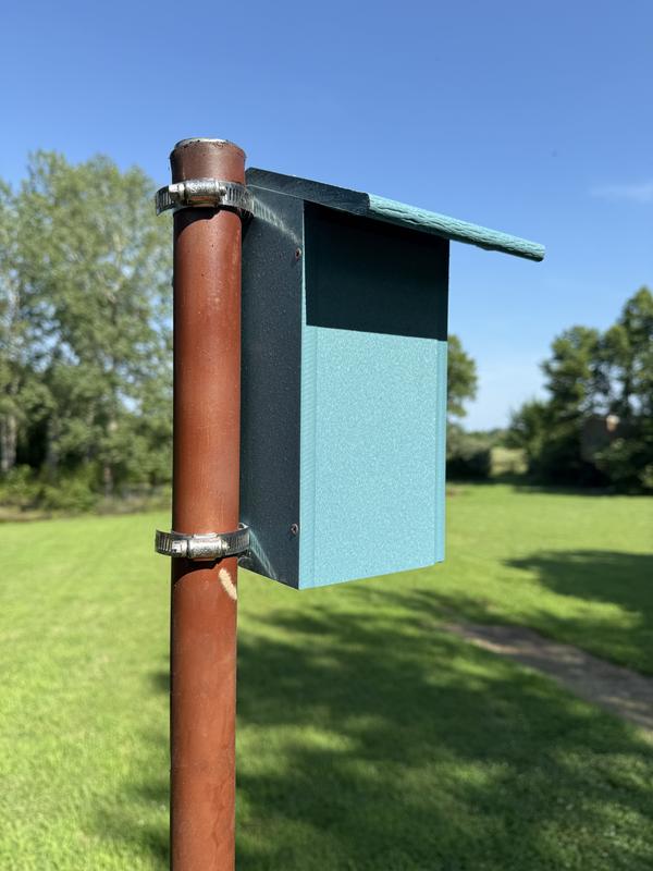 We mounted it using materials we already had at home.