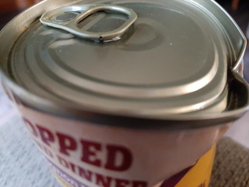 Broken open can