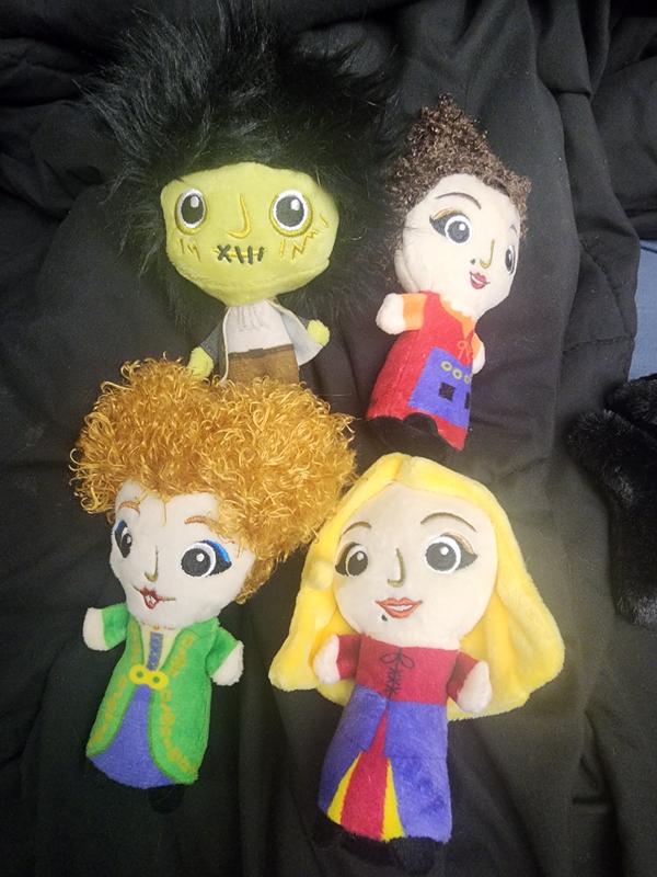 The little people is the most fun. Billy with his long hair is the cat favorite while my dogs lobe the Sanderson sisters. Very squeaky!