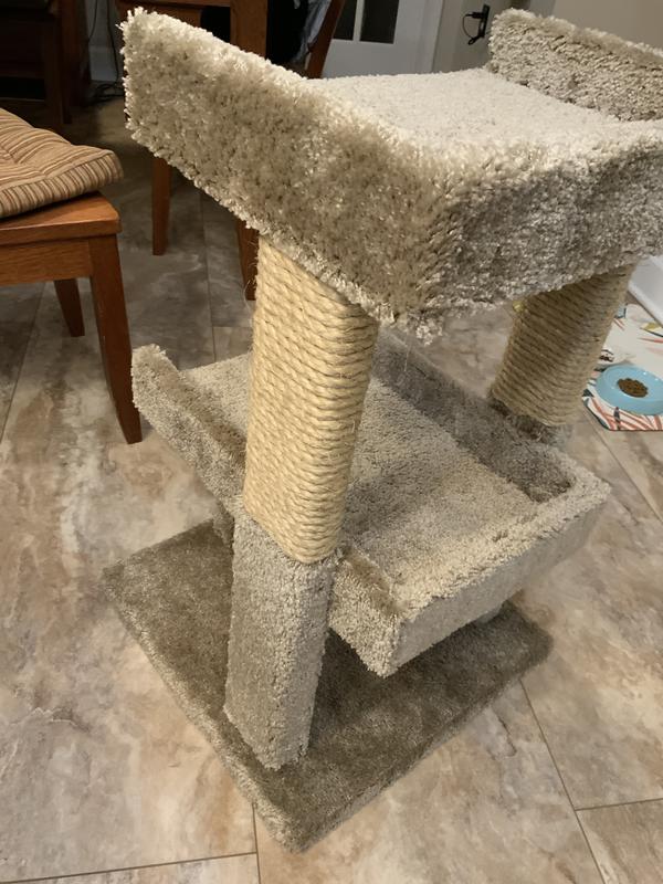 Some type of staining with a chemical odor.