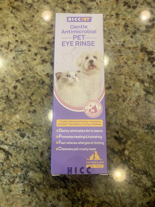 HICC PET Gentle Antimicrobial Dog & Cat Eye Rinse, 5.1-fl oz bottle