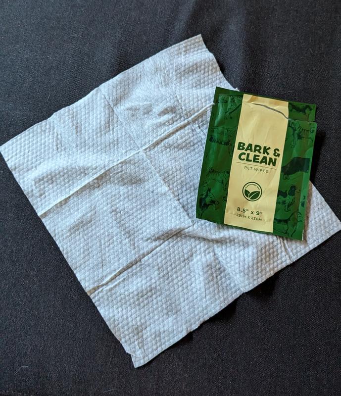 Wipe size folded out