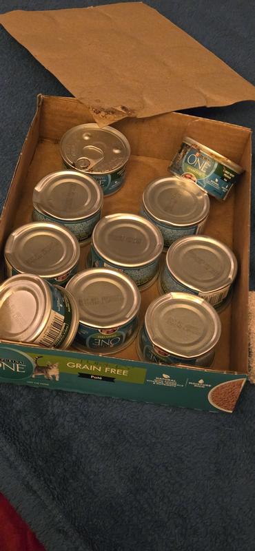 Smashed cans INSIDE the boxes.