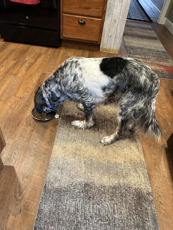 Loving her new food!