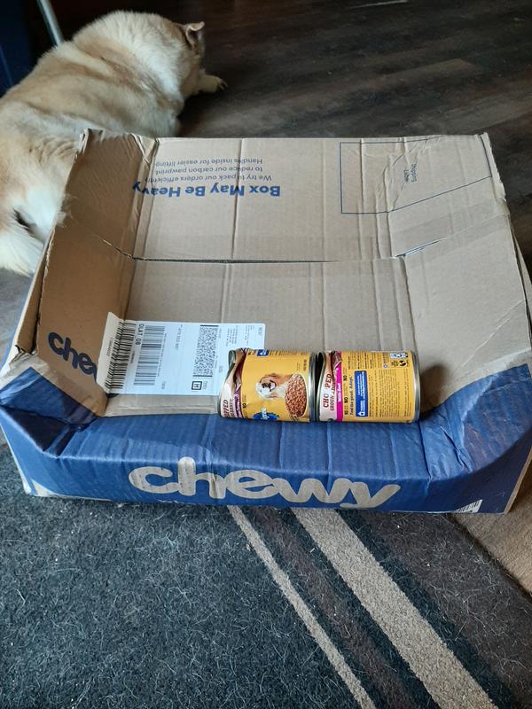 Crushed box of treats