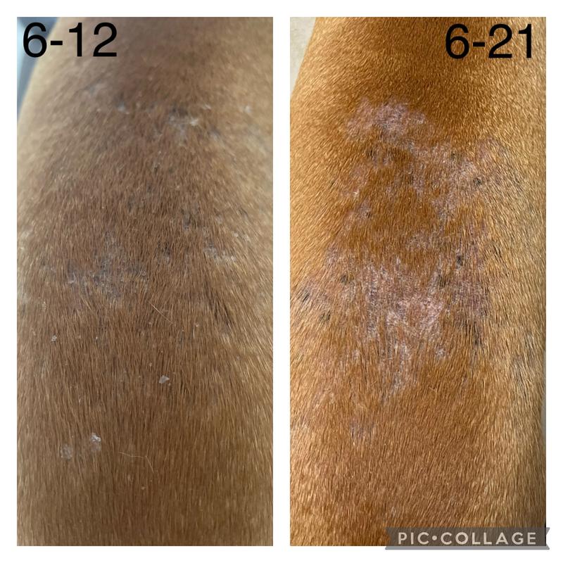 Left is after. Right is before.