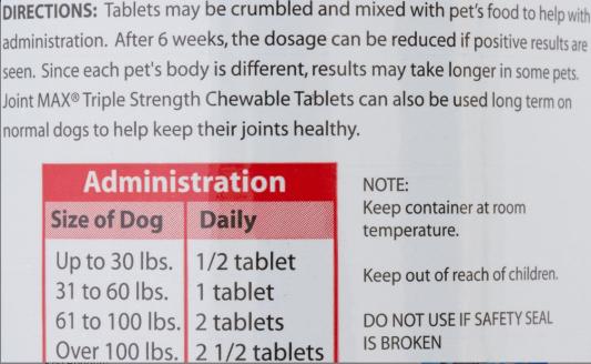 Dosage Recommendation