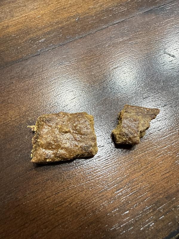 Here’s what a piece of the beef in berries looks like