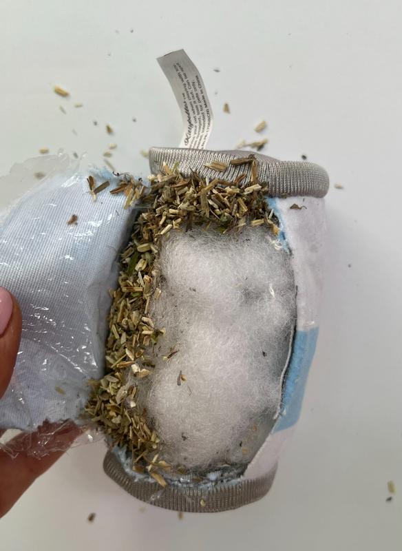 I cut into one of the toys before tossing out as Bluey chewed through part of the rim