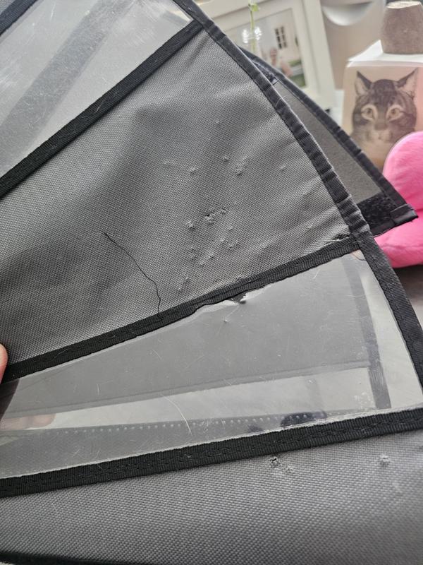 Canvas side of e-collar, not horrible but not great