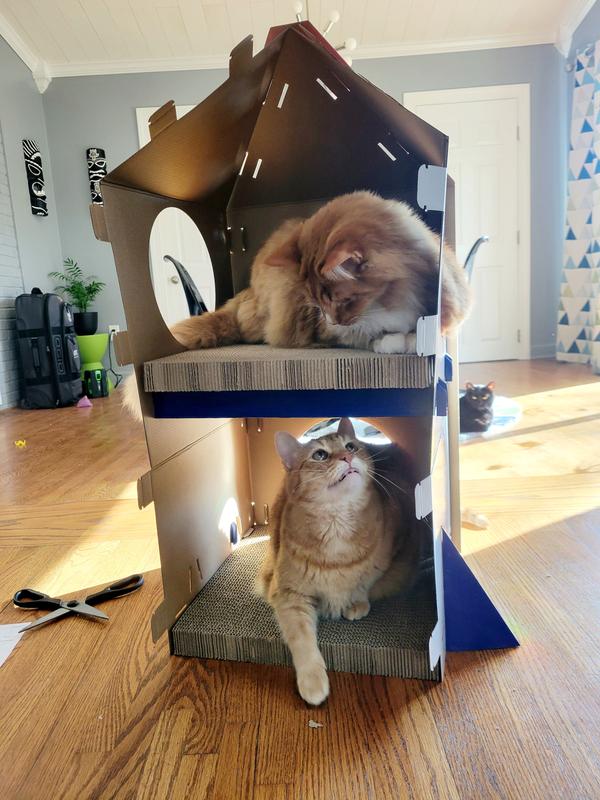 Story Cardboard Cat House Cat Cardboard House With 2-Story - Main Image