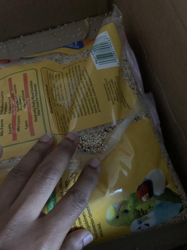 The bag had a hole in it.