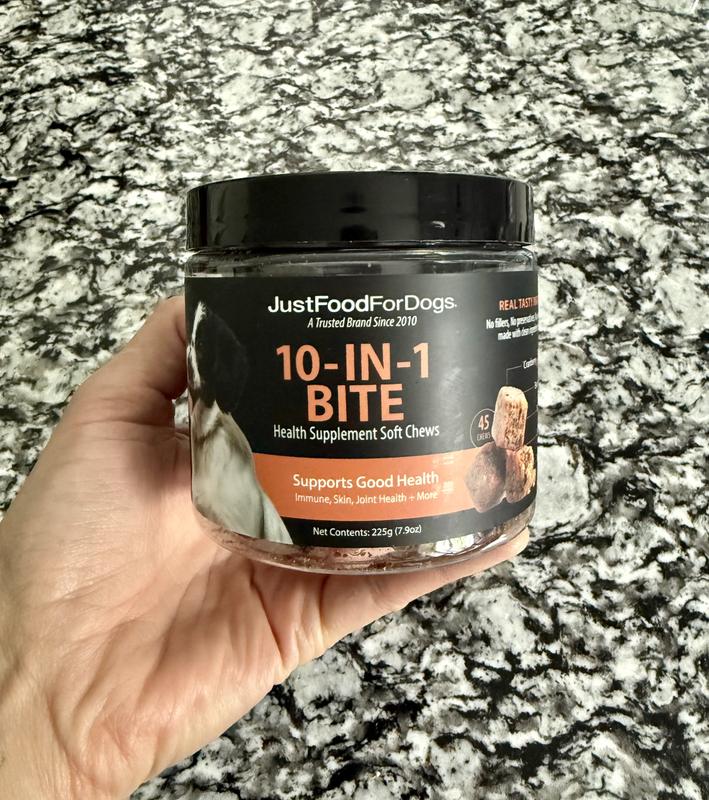 My dog sees the container and comes running