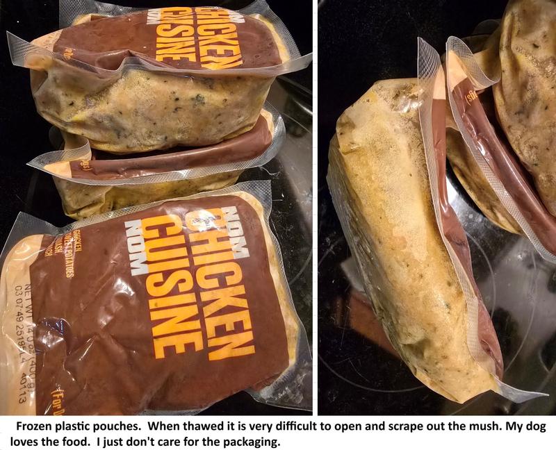 Plastic pouch packaging difficult to access and empty