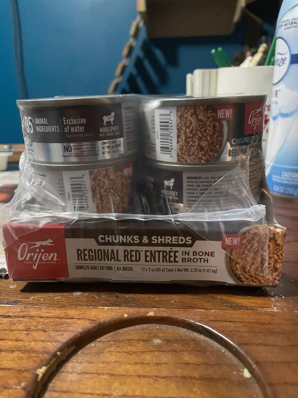 ORIJEN Regional Red Entree Chunks & Shreds Wet Cat Food