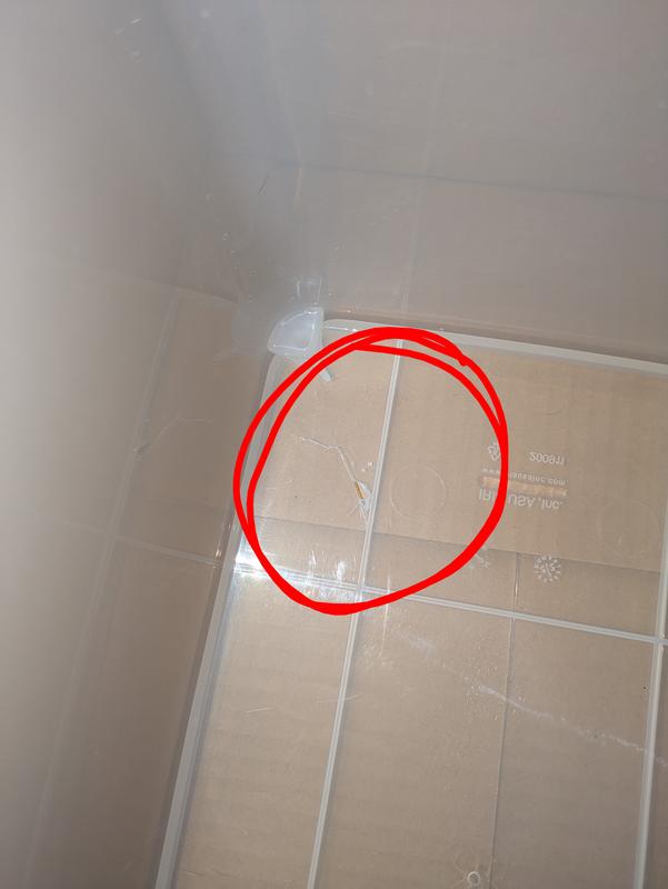 Hole in the left back corner