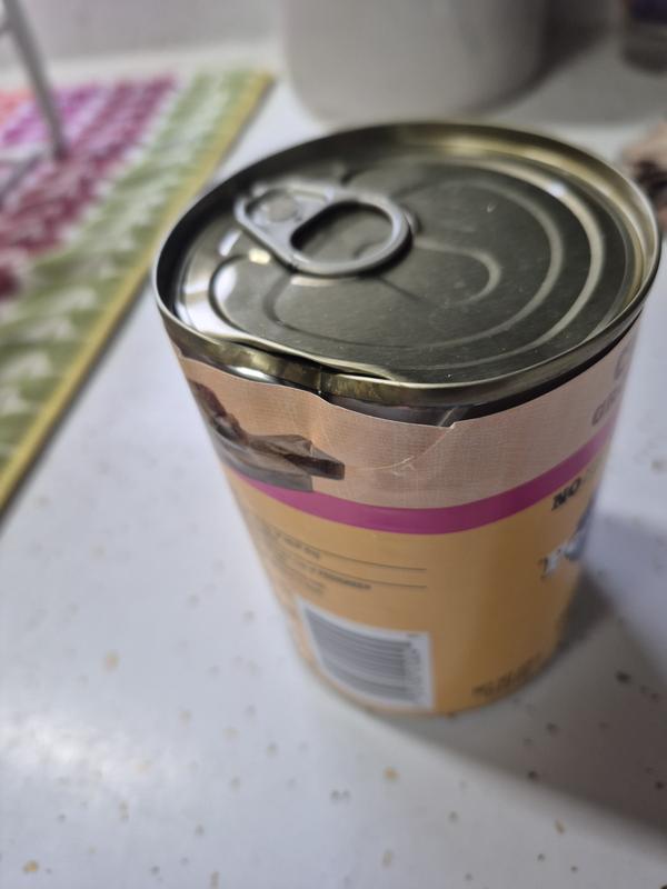 Dented cans, some will be hard to open.