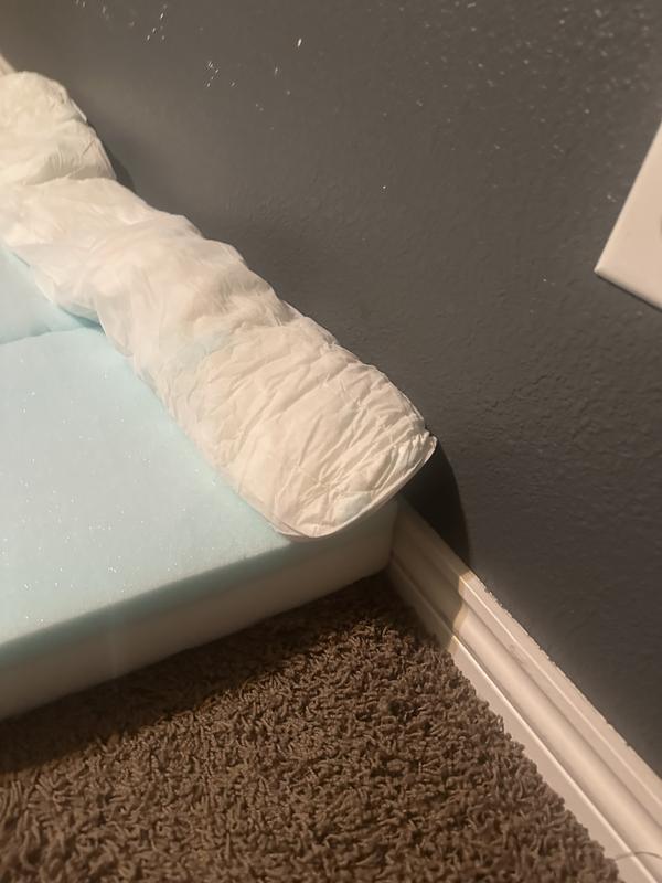 compressed cotton wrapped in paper for the bolster