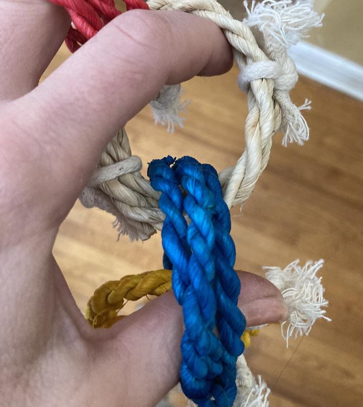 Frisco Spotted Cornleaf Twist Ring Small Pet Toy