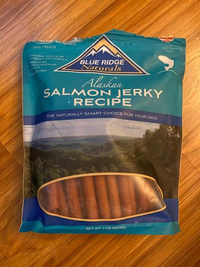 BLUE RIDGE NATURALS Alaskan Salmon Jerky Dog Treats 1 lb bag Chewy