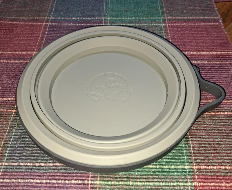 The bowl collapsed for transport