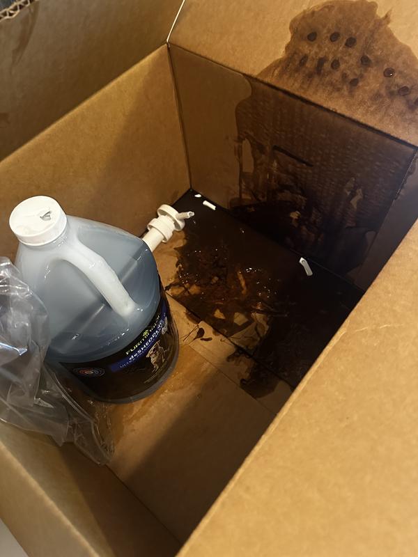 Broken and leaking in shipment