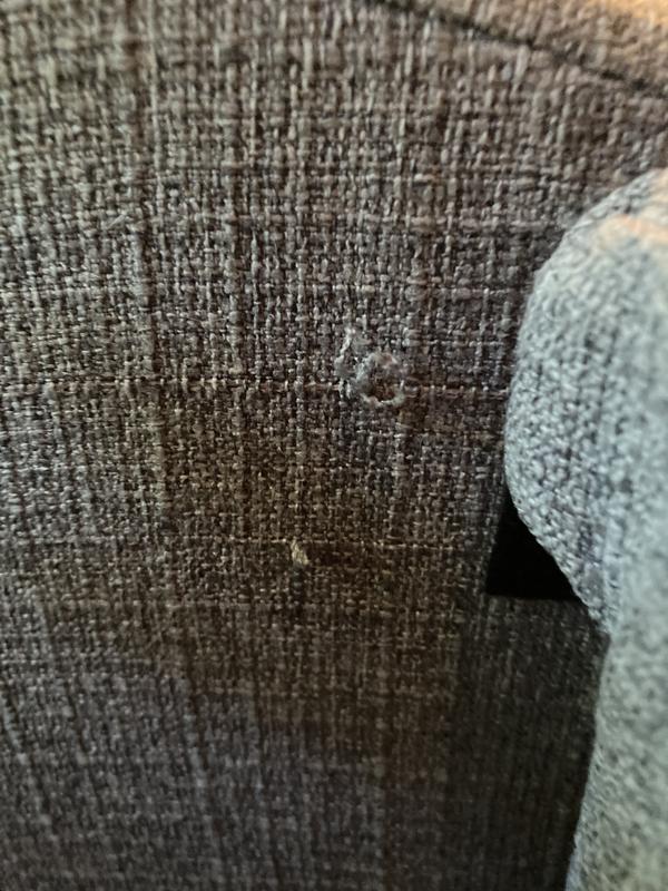 Some of the snags in the seat. A bummer, for sure. I still love the seat though.