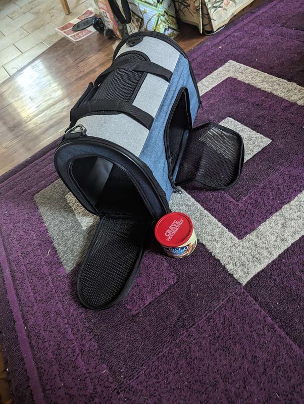 JESPET SoftSided Sport Dog & Cat Carrier Bag, Smoke Grey, 16in