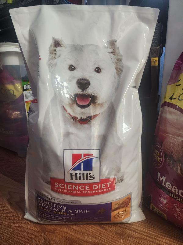 Science diet sensitive stomach dog food small clearance bites