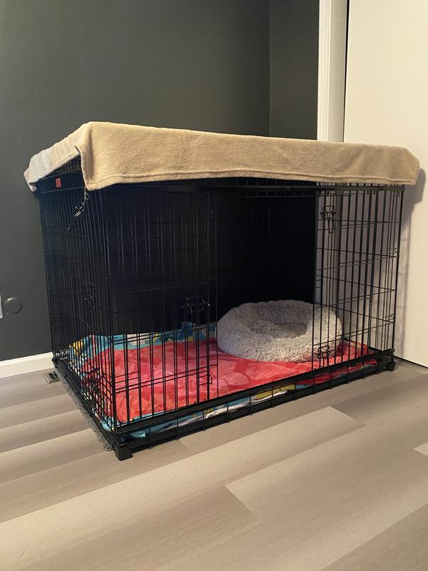 LUCKY DOG Sliding Double Door Wire Dog Crate, 30 inch