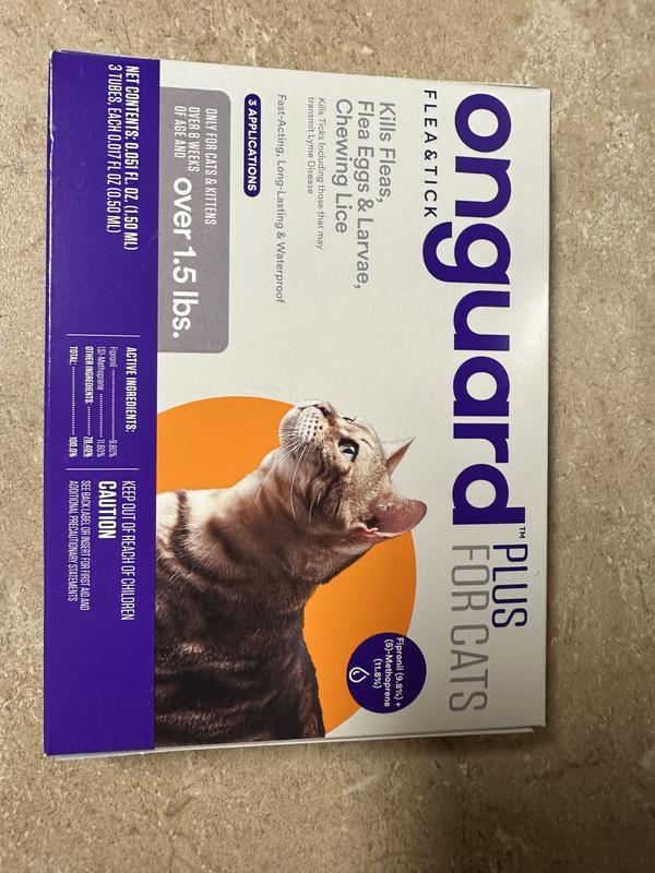 Onguard flea and tick best sale for cats